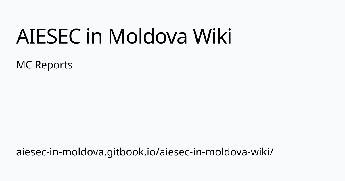 Mc Reports Aiesec In Moldova Wiki 0797